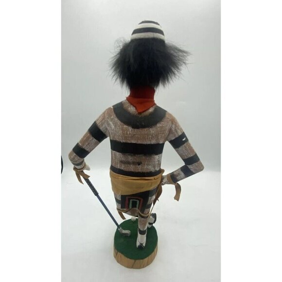 Hopi Kachina Doll Hano Clown Golfer Golf Signed F. Begay Native  American READ - Picture 3 of 13